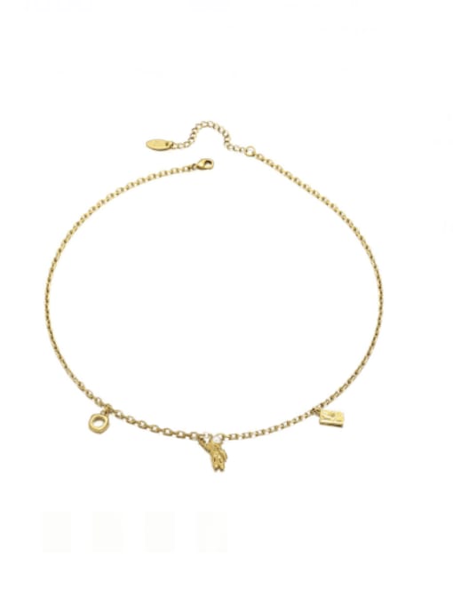 ACCA Brass Astronaut Vintage Necklace 4