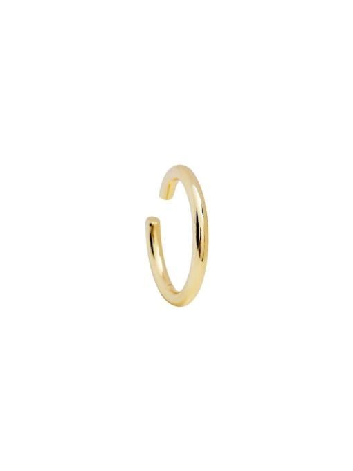 HYACINTH Copper Minimalist  Smooth Oval Minimalist Free Size Band Fashion Ring 3