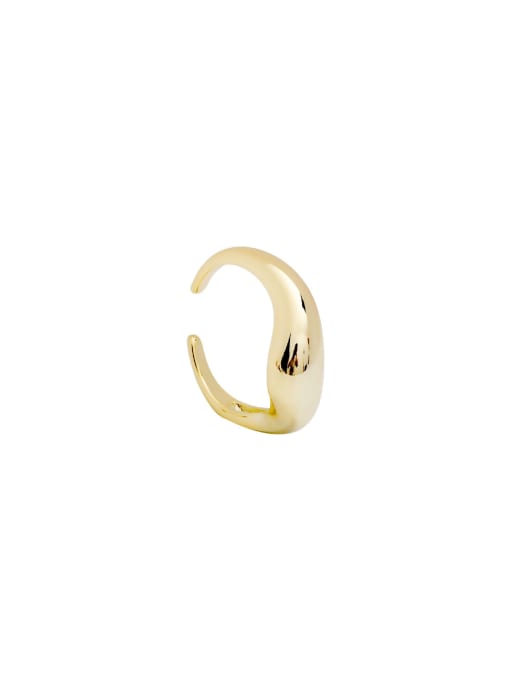 HYACINTH Copper Minimalist Smooth Irregular Free Size Midi Fashion Ring 3