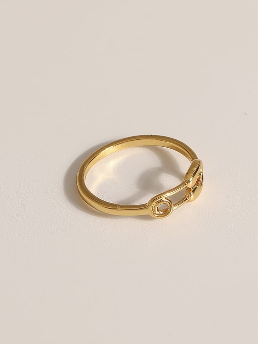 JZ088 Brass Geometric Vintage Band Fashion Ring