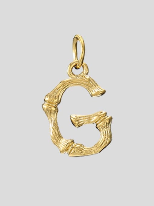 G 14K Gold Titanium Steel Letter Minimalist Necklace