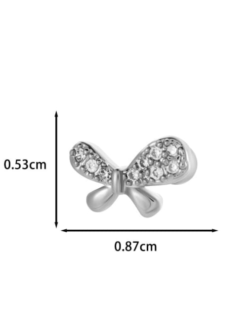 4   Steel Stainless steel Cubic Zirconia Heart Trend Single Earring