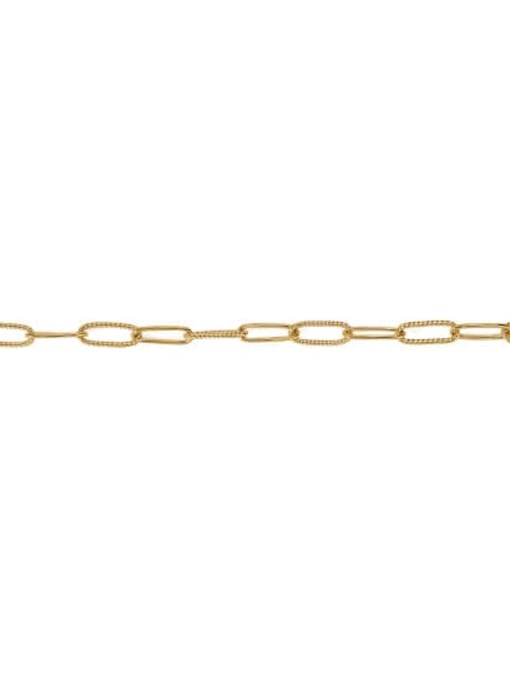 Section 4 Brass Hollow Geometric Minimalist Necklace