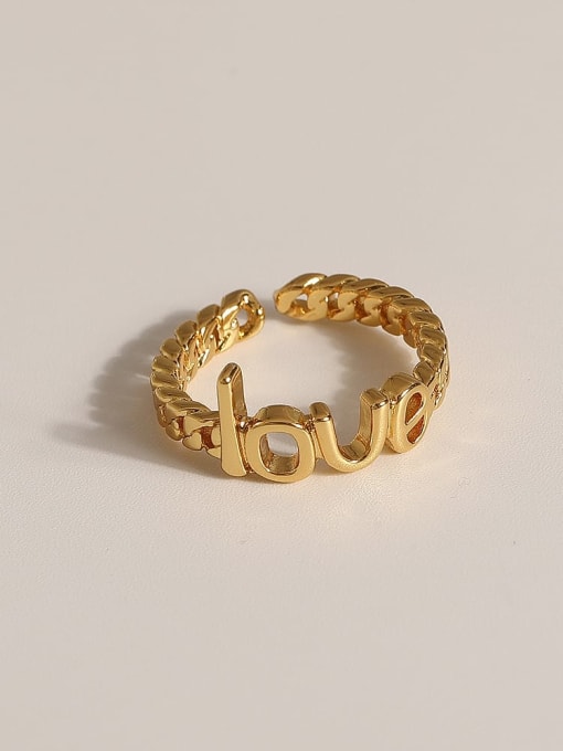 JZ087 Brass Geometric Vintage Band Fashion Ring