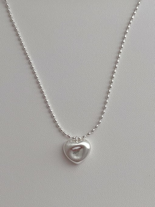 Love Necklace Brass Heart Minimalist Necklace