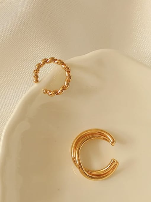 ACCA Brass Geometric Vintage Single Earring 0