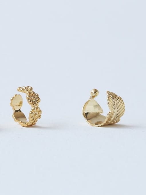 ACCA Brass Feather Vintage Single Earring 4