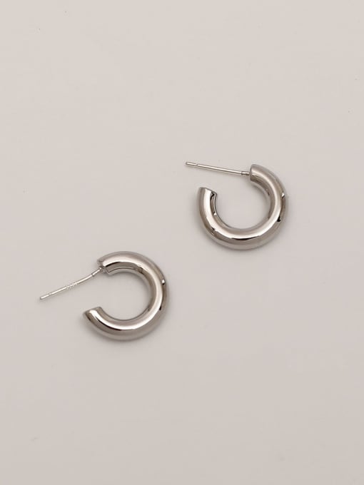 HYACINTH Brass Geometric Minimalist Stud Trend Korean Fashion Earring 3