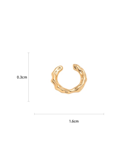 Five Color Brass Cubic Zirconia Geometric Vintage Single Earring 2