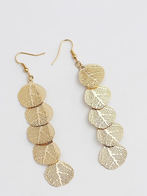 18K gold small Copper Tree Bohemia Hook Trend Korean Fashion Earring