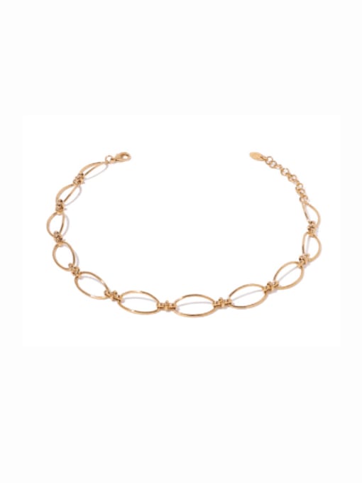 ACCA Brass Holllow Geometric Vintage Necklace