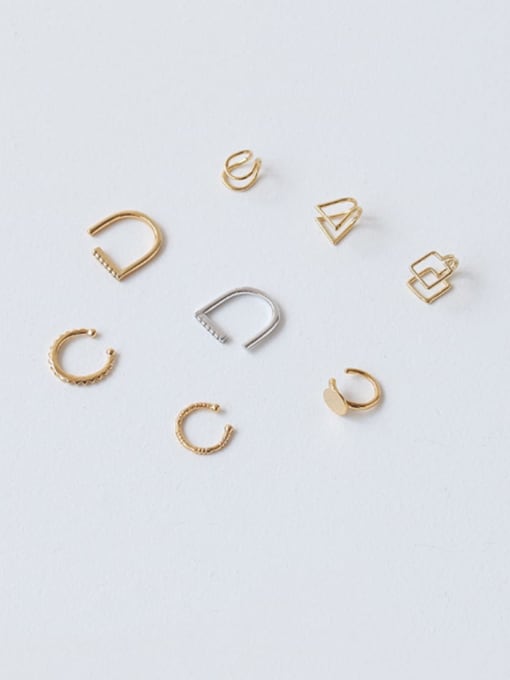 ACCA Brass Irregular Geometric Minimalist Single Earring 0