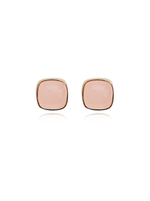 HYACINTH Copper Acrylic Geometric Minimalist Stud Trend Korean Fashion Earring 0
