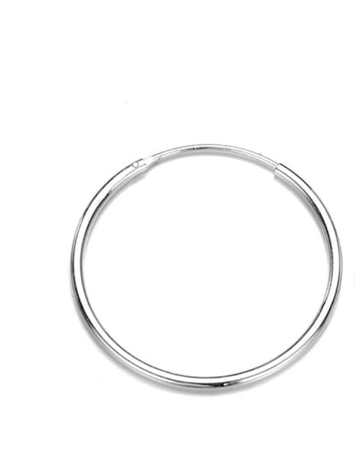 Desoto Stainless steel Round Minimalist Hoop Earring 0