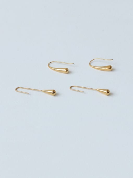 ACCA Brass Water Drop Minimalist Hook Earring 0
