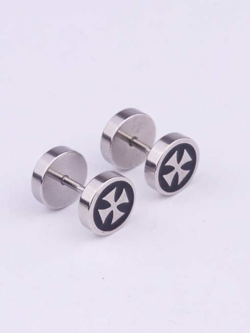5# Steel Color Stainless steel Bell Minimalist Stud Earring