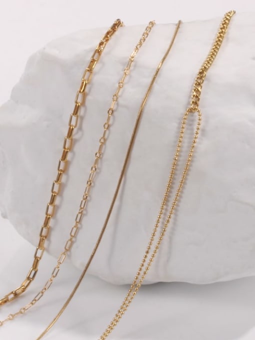 ACCA Brass Geometric Minimalist chain Necklace