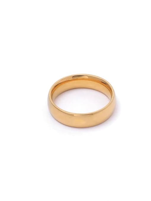 smooth ring diameter 5mm Titanium Steel Geometric Minimalist Band Ring