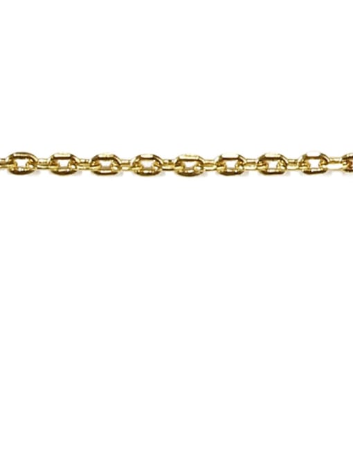 Inter pearl chain S925 Sterling Sliver Geometric Minimalist Bead Chain