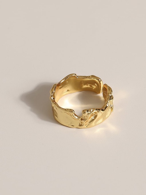 JZ090 Brass Geometric Vintage Band Fashion Ring