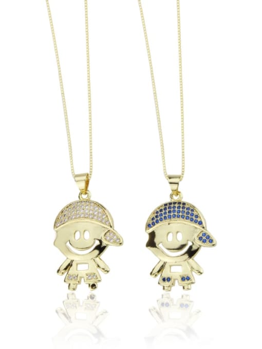 renchi Brass Angel Minimalist Necklace