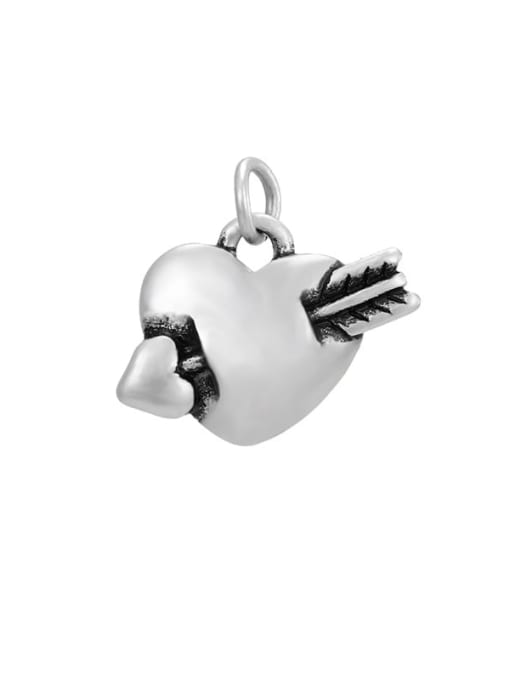 Desoto Stainless steel 3d heart Diy accessory pendant 0