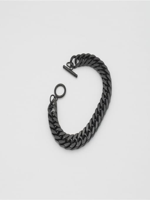 Ke Hong Titanium Steel Geometric Hip Hop Link Bracelet 3