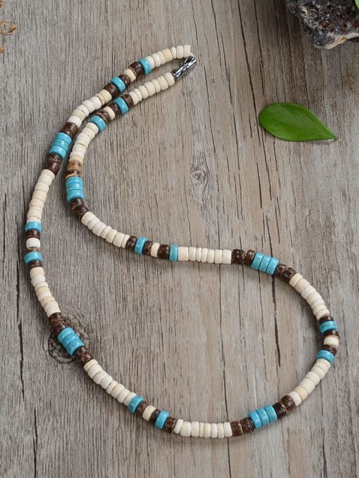 3 -45cm Stainless steel Irregular Hip Hop Handmade Beaded Necklace