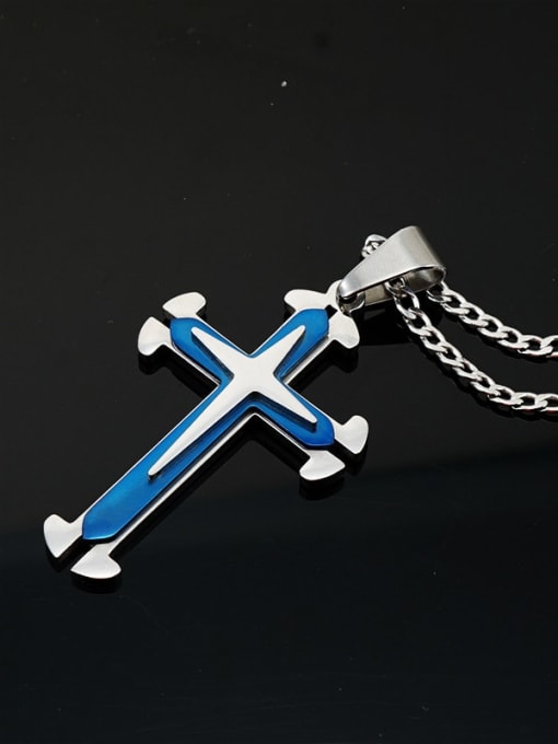ZXIN Stainless steel Cross Minimalist Regligious Necklace 0