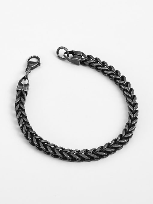 Retro Titanium Vintage Man  Link Bracelet