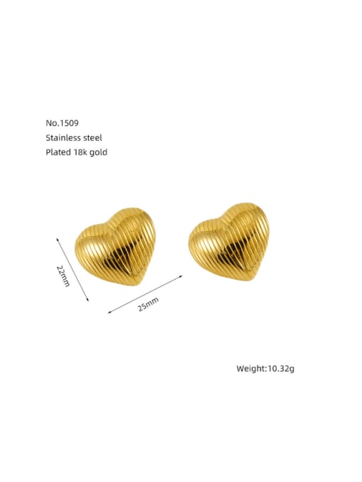 ZYG1509 Stainless steel Geometric Hip Hop Stud Earring