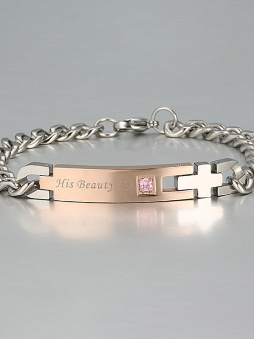 9 Titanium Smooth Minimalist Link Bracelet