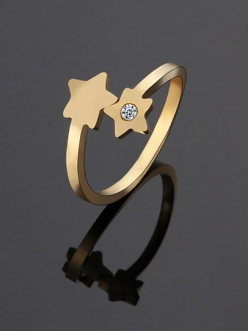 Ke Hong Titanium Star Minimalist Band Ring 1