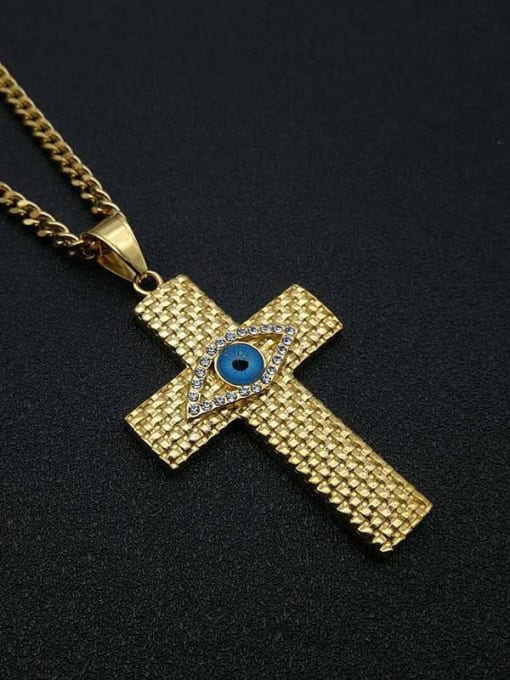HI HOP Titanium Religious Minimalist Necklace For Men 2