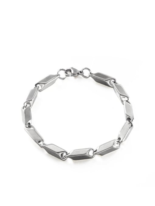 WOLF Titanium Steel Irregular Hip Hop Bracelet 1