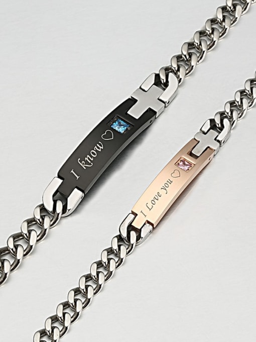 Ke Hong Titanium Smooth Minimalist Link Bracelet 4