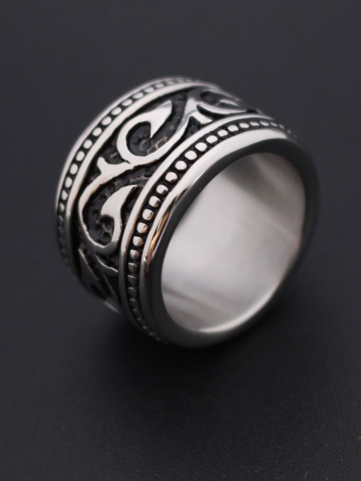 Mr.Leo Stainless steel Dragon Vintage Band Ring 2