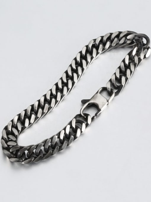 Ke Hong Titanium Geometry Minimalist Link Bracelet 0