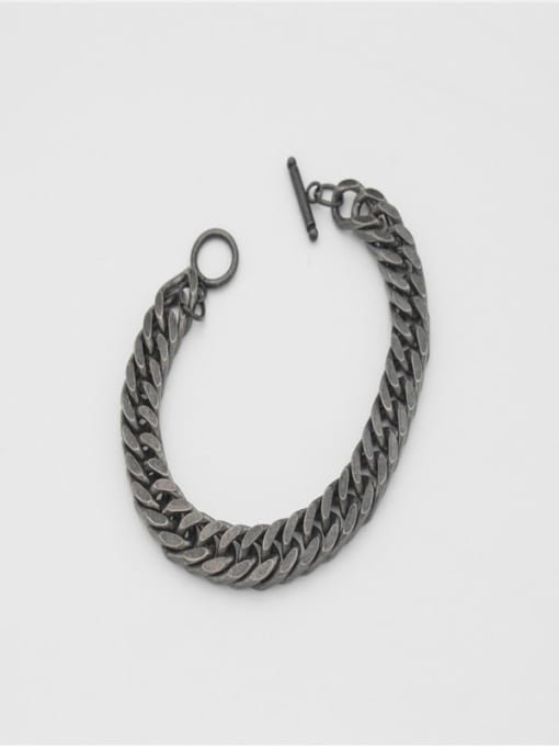 Ke Hong Titanium Steel Geometric Hip Hop Link Bracelet 1