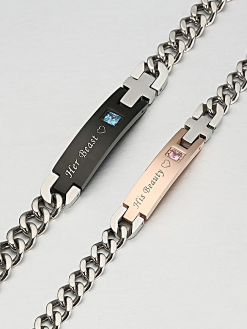 Ke Hong Titanium Smooth Minimalist Link Bracelet 1