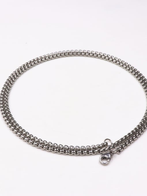 60cm steel square pearl chain Brass Rhinestone Cross Vintage Regligious pendant Necklace