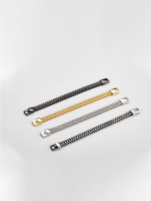Ke Hong Titanium Minimalist Link Bracelet