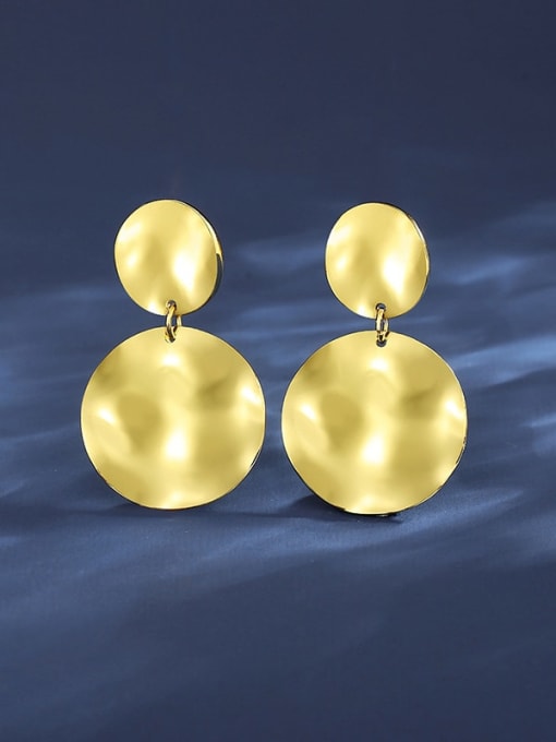 18K Gold Stainless steel Geometric Trend Drop Earring