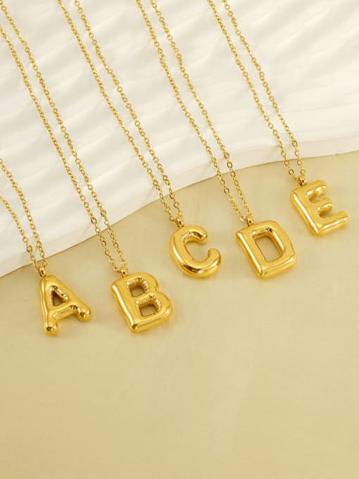 ZXIN Stainless steel Letter Hip Hop Necklace