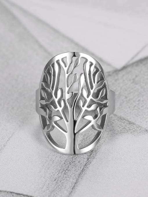 Mr.High Stainless steel Tree of Life Vintage Band Ring 0
