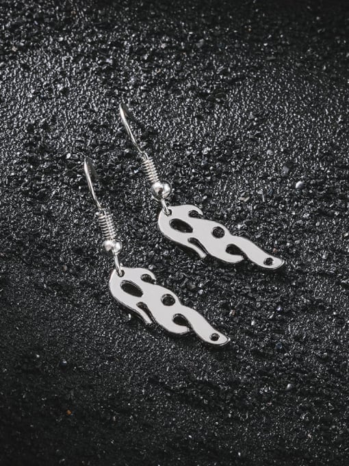 Earrings Titanium Steel Hip Hop Irregular  Earring Braclete and Necklace Set