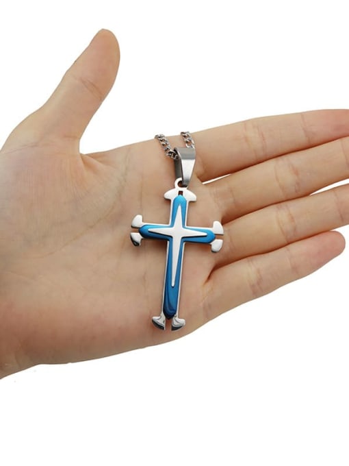 ZXIN Stainless steel Cross Minimalist Regligious Necklace 3