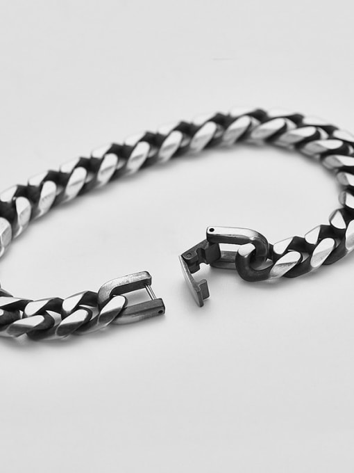 Ke Hong Titanium  Minimalist Link Bracelet 1