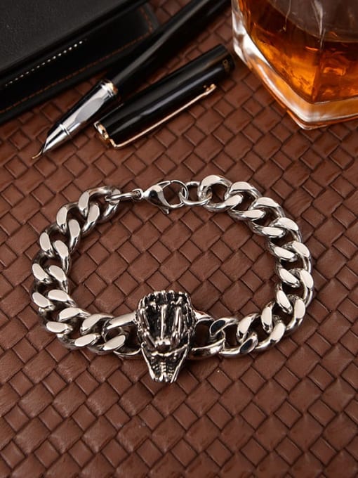 Ke Hong Titanium Dragon Minimalist Bracelet