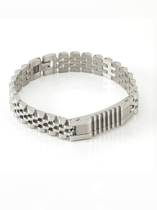 steel Stainless steel Geometric Hip Hop Bracelet